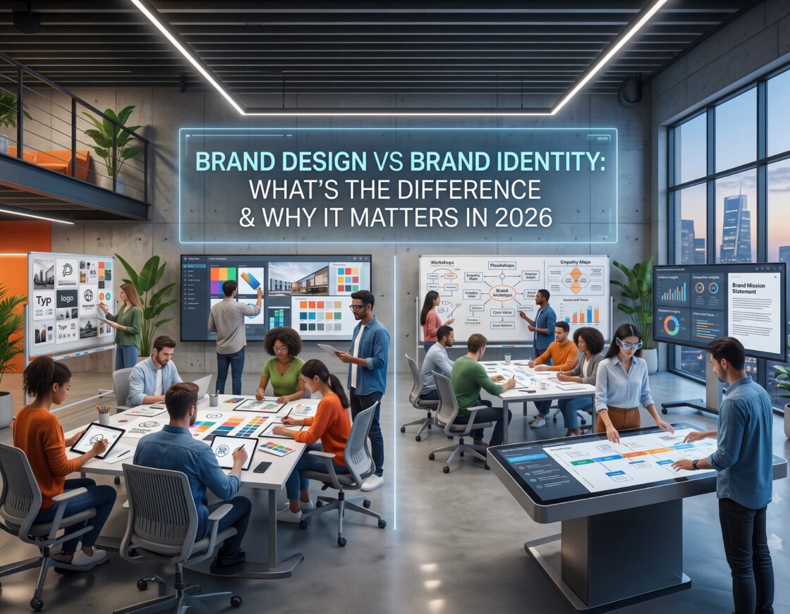 Brand Design vs Brand Identity: What’s the Difference & Why It Matters in 2026
